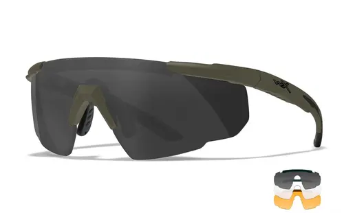 Saber Advanced Smoke/Clear/Rust (Matte OD Green Frame)