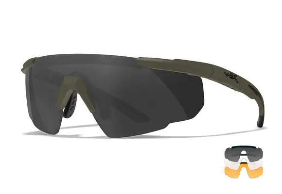 Saber Advanced Smoke/Clear/Rust (Matte OD Green Frame)