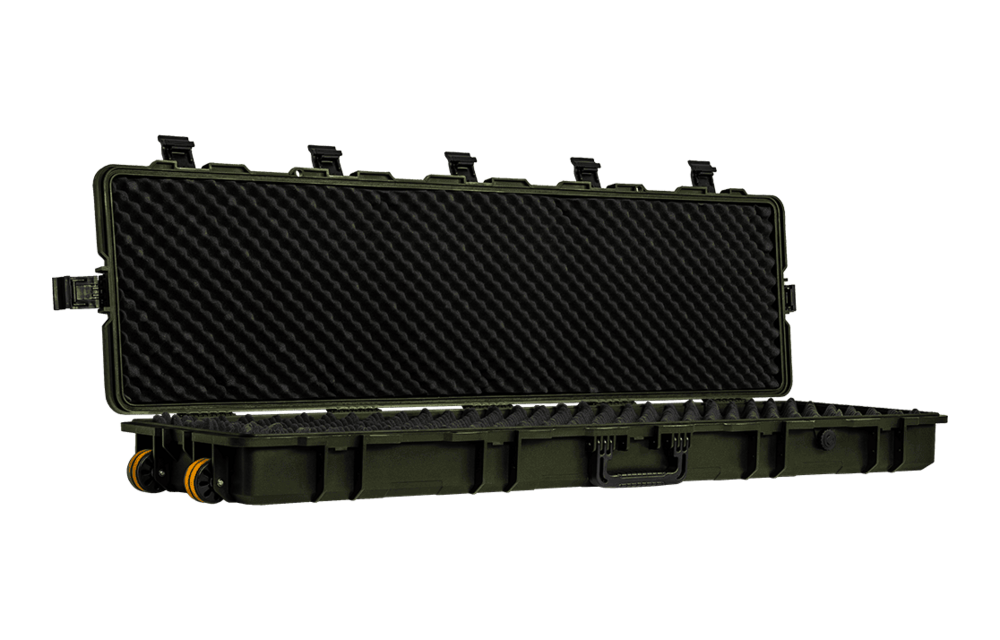 Extra Large Rifle Case 131x34 (Wave Foam) (Green)