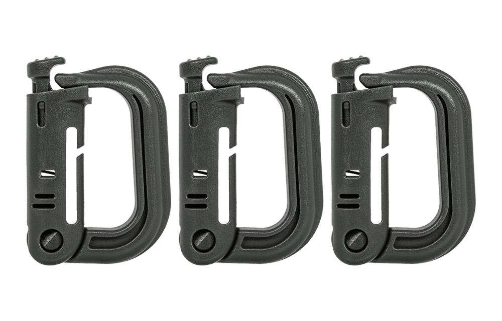 MOLLE D-Ring Grimlock 3-Pack (Dark Green)