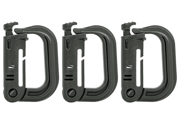MOLLE D-Ring Grimlock 3-Pack (Dark Green)