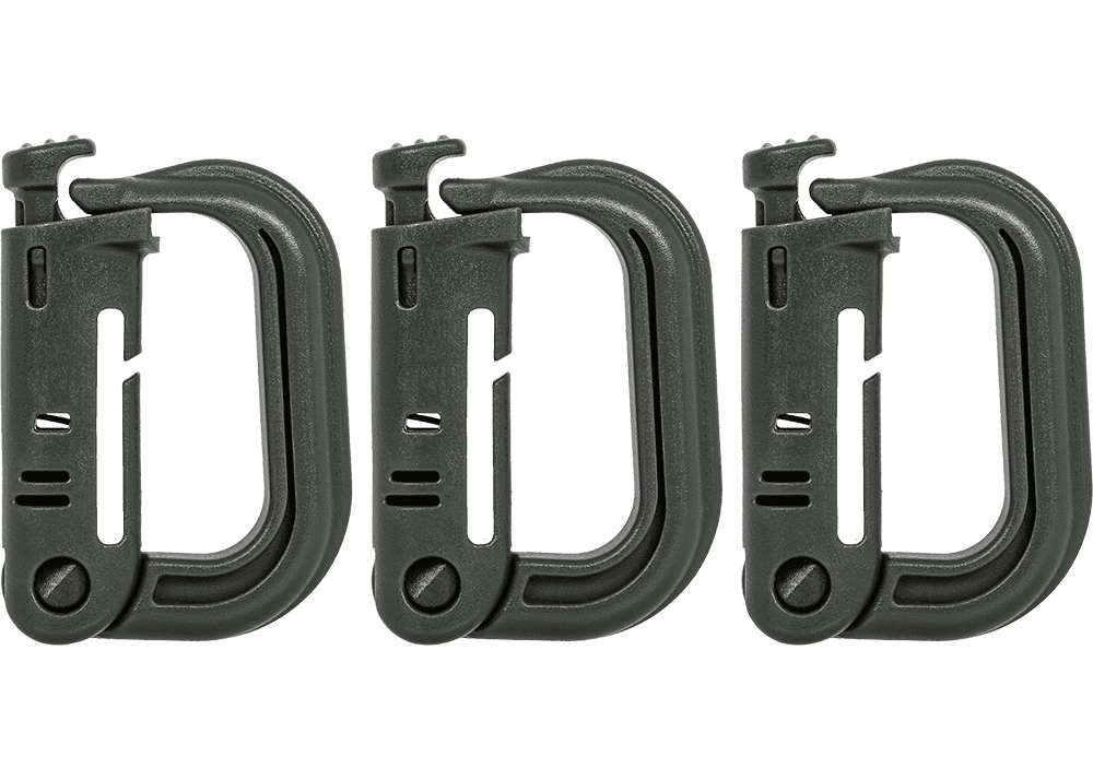 MOLLE D-Ring Grimlock 3-Pack (Dark Green)