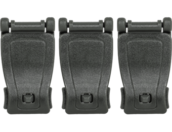 MOLLE Web Belt Clamp 3-Pack (Dark Green)
