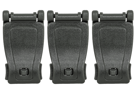MOLLE Web Belt Clamp 3-Pack (Dark Green)