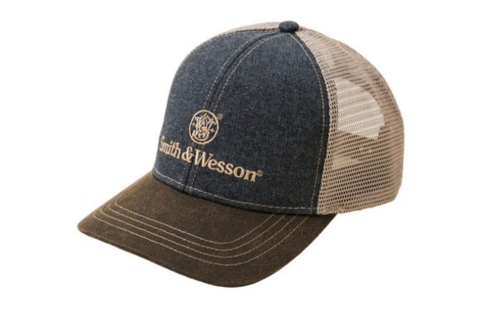 Two-Tone Denim Trucker Cap