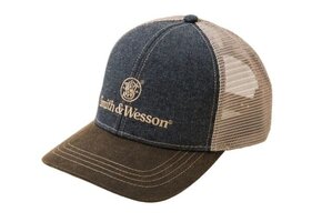 Two-Tone Denim Trucker Cap