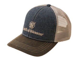Two-Tone Denim Trucker Cap