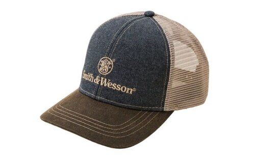 Two-Tone Denim Trucker Cap