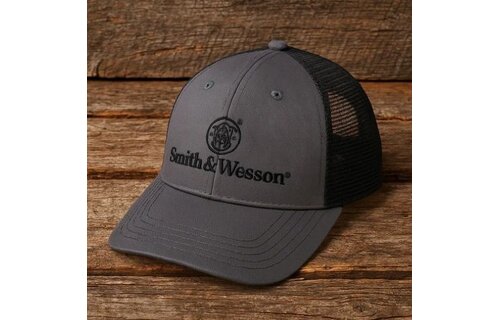 Two-Tone Charcoal Grey + Black Trucker Cap