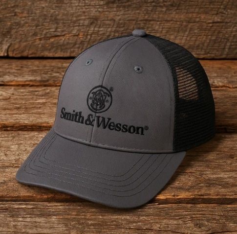 Two-Tone Charcoal Grey + Black Trucker Cap