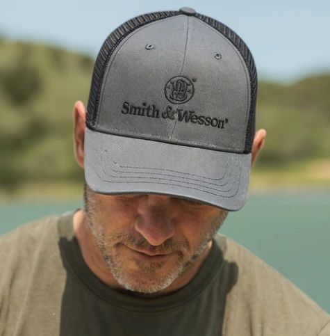 Two-Tone Charcoal Grey + Black Trucker Cap