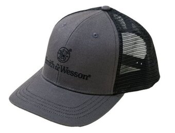 Two-Tone Charcoal Grey + Black Trucker Cap