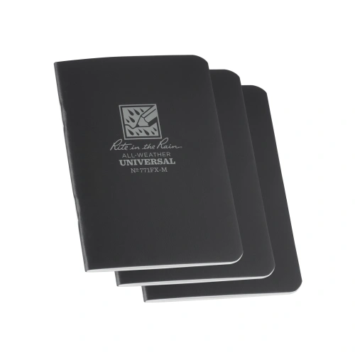 All Weather Notebook 8,25x11,75cm 3-Pack (Black)