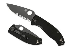 Tenacious Black / Black 8Cr13MoV Serrated CE