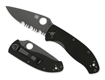 Tenacious Black / Black 8Cr13MoV Serrated CE