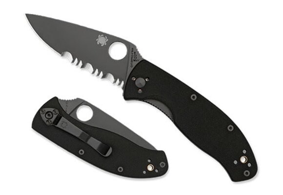 Tenacious Black / Black 8Cr13MoV Serrated CE