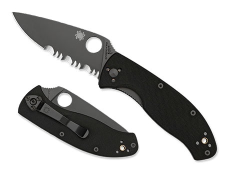 Tenacious Black / Black 8Cr13MoV Serrated CE