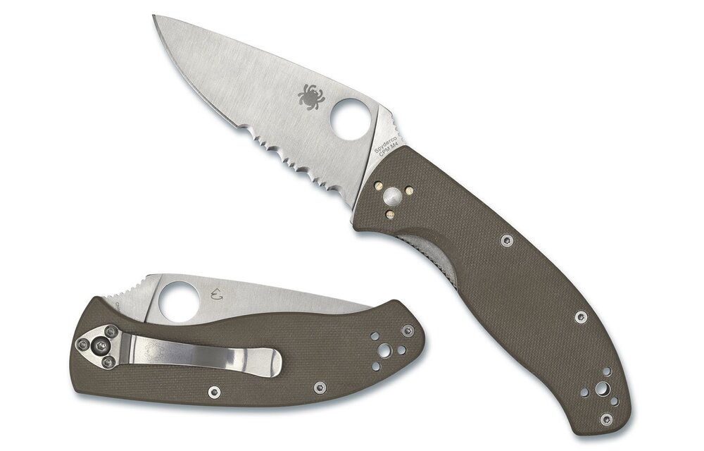 Tenacious Brown CPM M4 Serrated CE