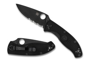 Tenacious Lightweight Black / Black 8Cr13MoV Serrated CE