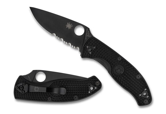Tenacious Lightweight Black / Black 8Cr13MoV Serrated CE