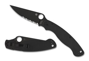 Military 2 Black / Black CPM S30V Serrated SE