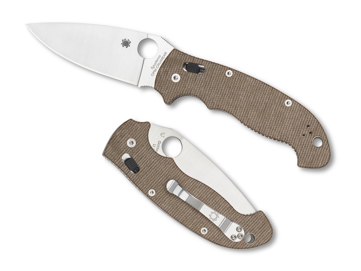 Manix 2 XL Brown Canvas Micarta CPM CRU-WEAR PE