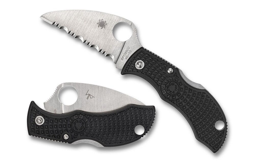 ManBug Lightweight Wharncliffe Black VG-10 Serrated SE