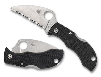 ManBug Lightweight Wharncliffe Black VG-10 Serrated SE