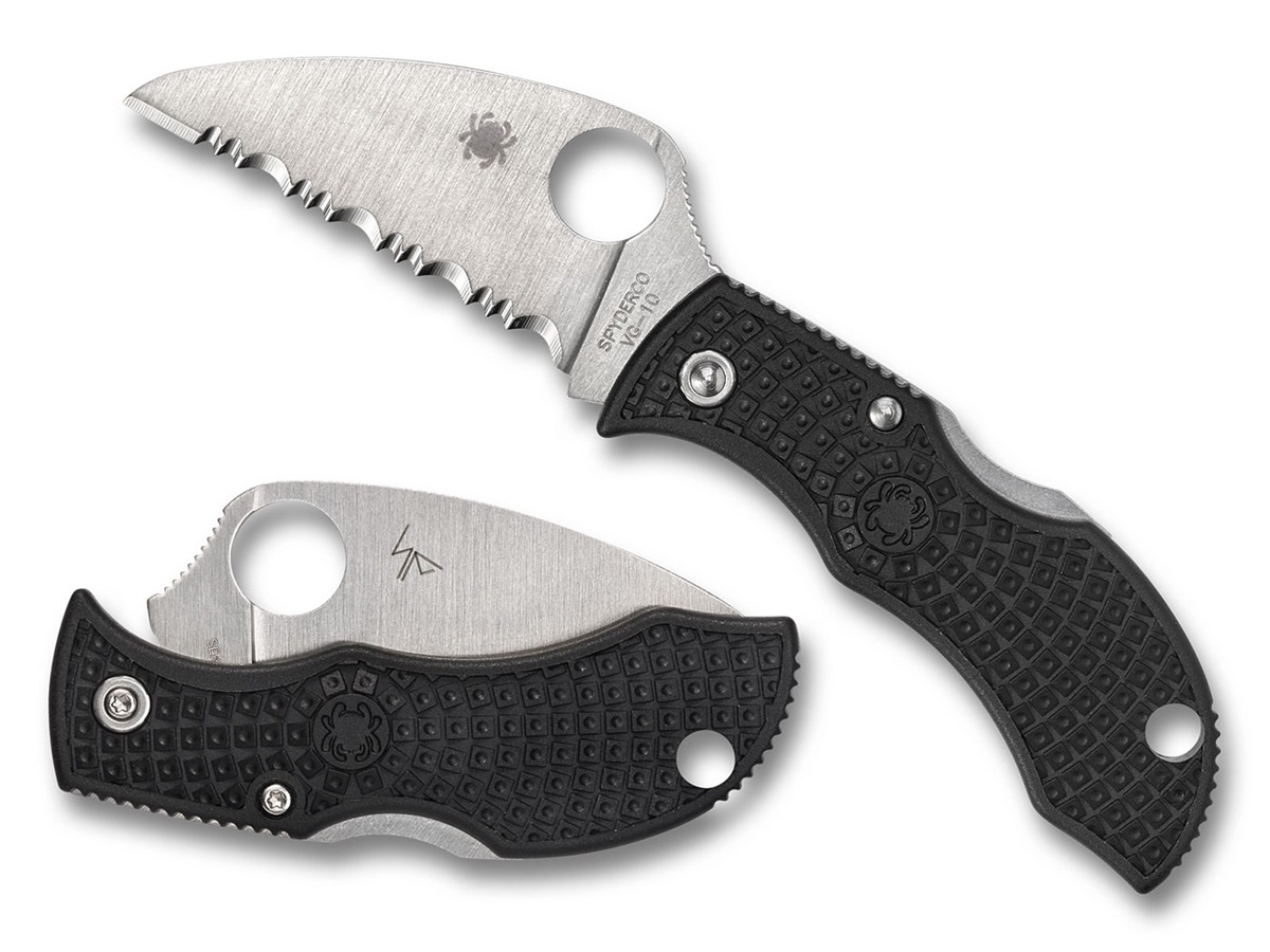 ManBug Lightweight Wharncliffe Black VG-10 Serrated SE