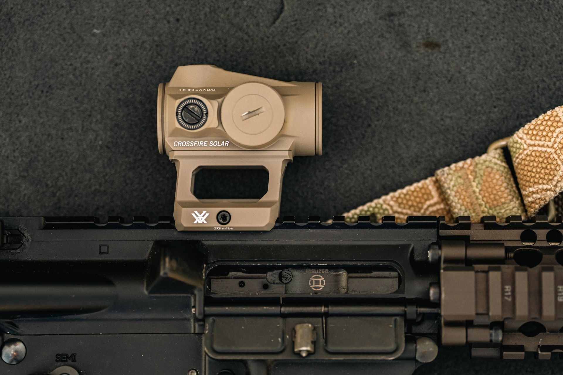 Crossfire II Dot 2 MOA (Solar Red Dot) (Black)