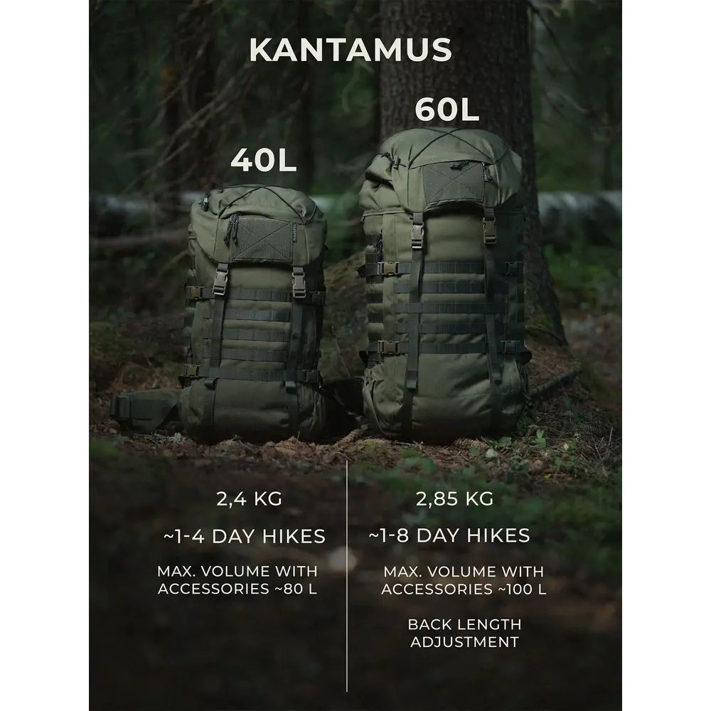 Kantamus 60L Backpack (Brown)