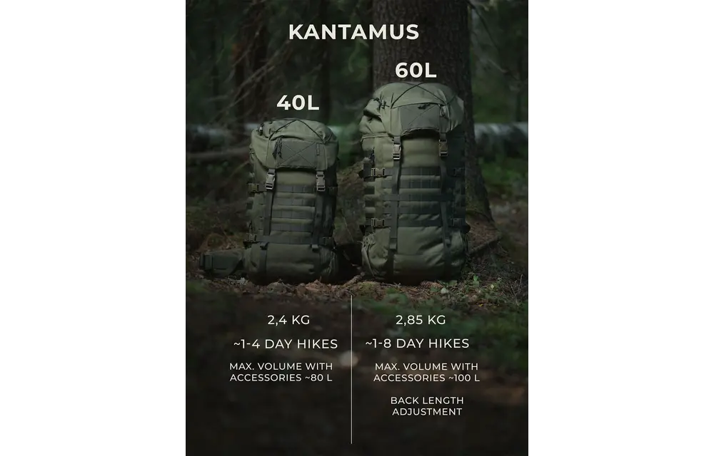 Kantamus 60L Backpack (Brown)