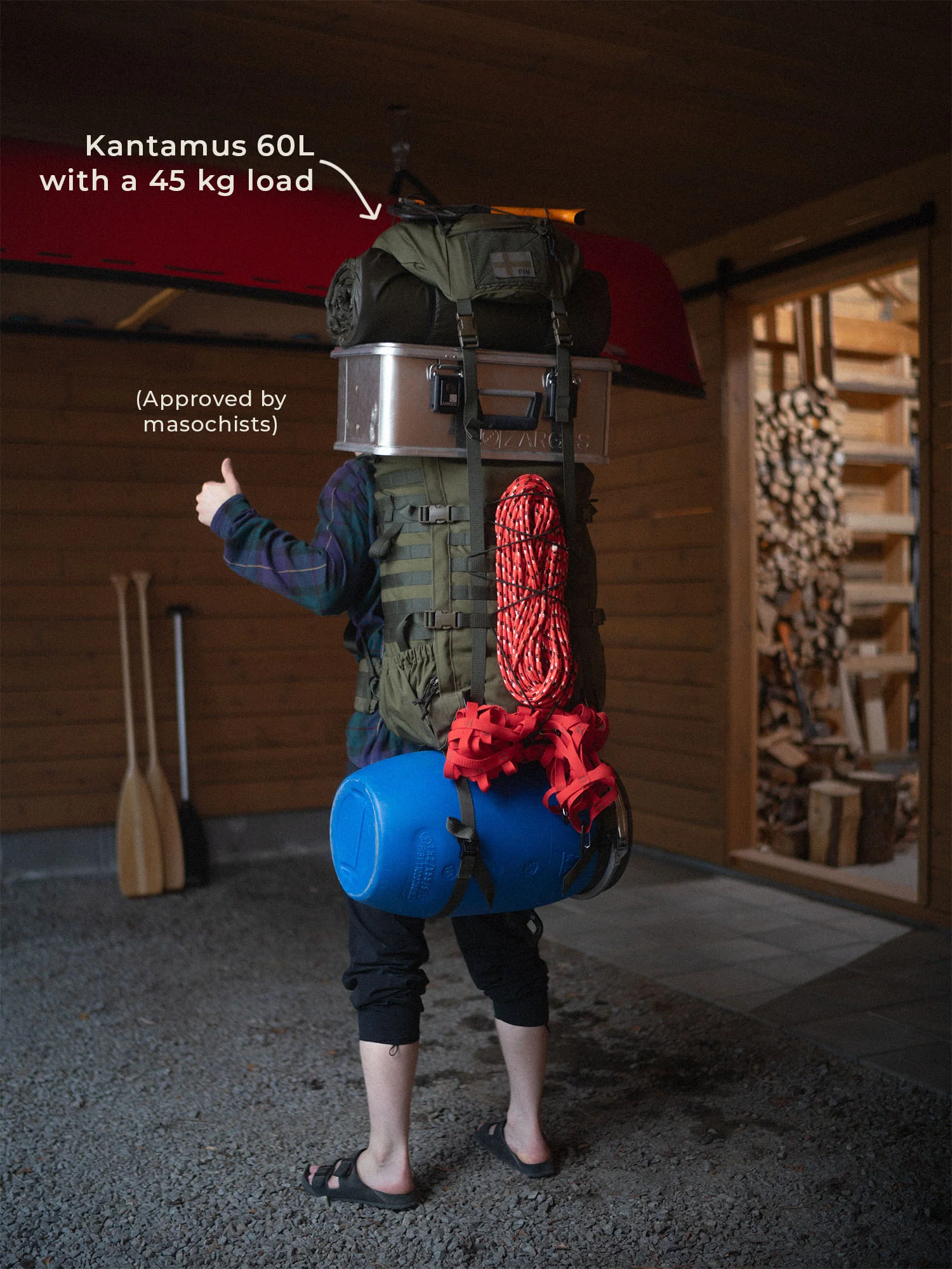 Kantamus 60L Backpack (Brown)
