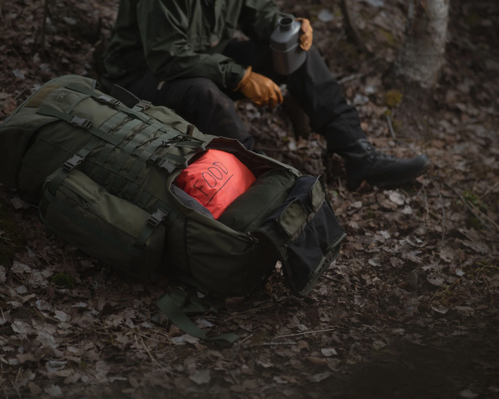 Rolltop Stuffsack 210D 5L (Green)