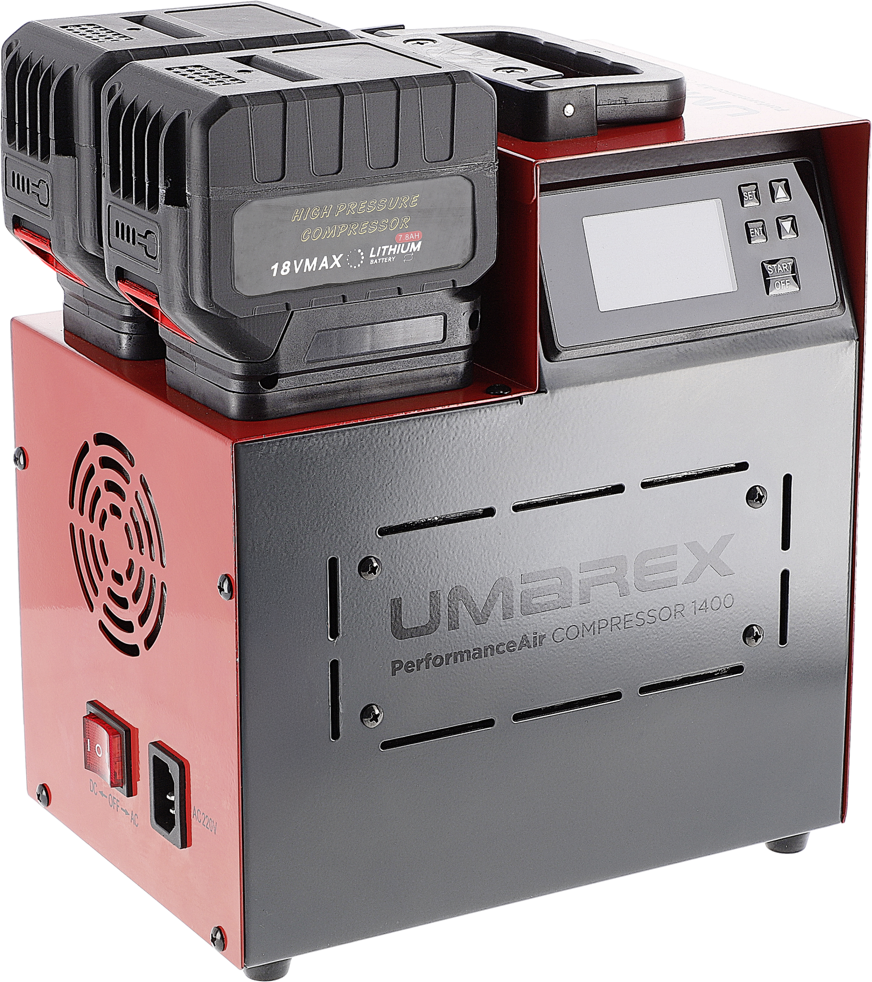 PCP / HPA 300bar Performance Air 1400 Compressor (Batterij + 12V + 230V)