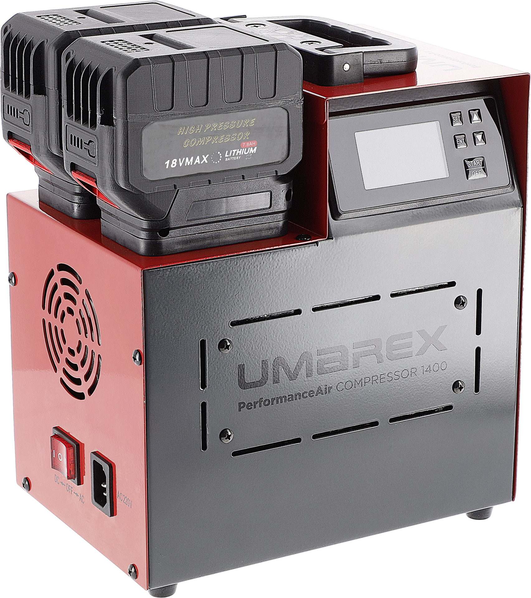 PCP / HPA 300bar Performance Air 1400 Compressor (Batterij + 12V + 230V)