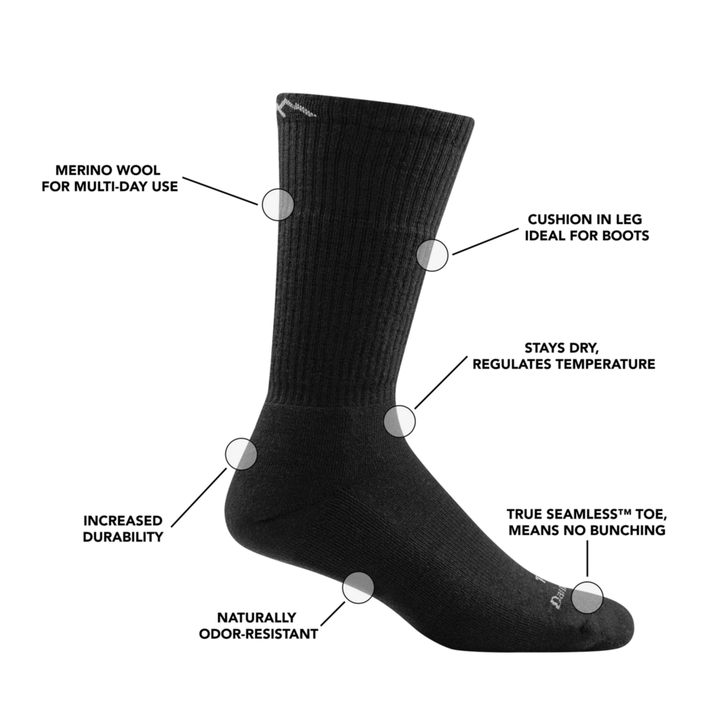 T4022 Tactical Boot Midweight Socks (Full Cushion) (Foliage Green)