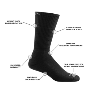 T4022 Tactical Boot Midweight Socks (Full Cushion) (Foliage Green)