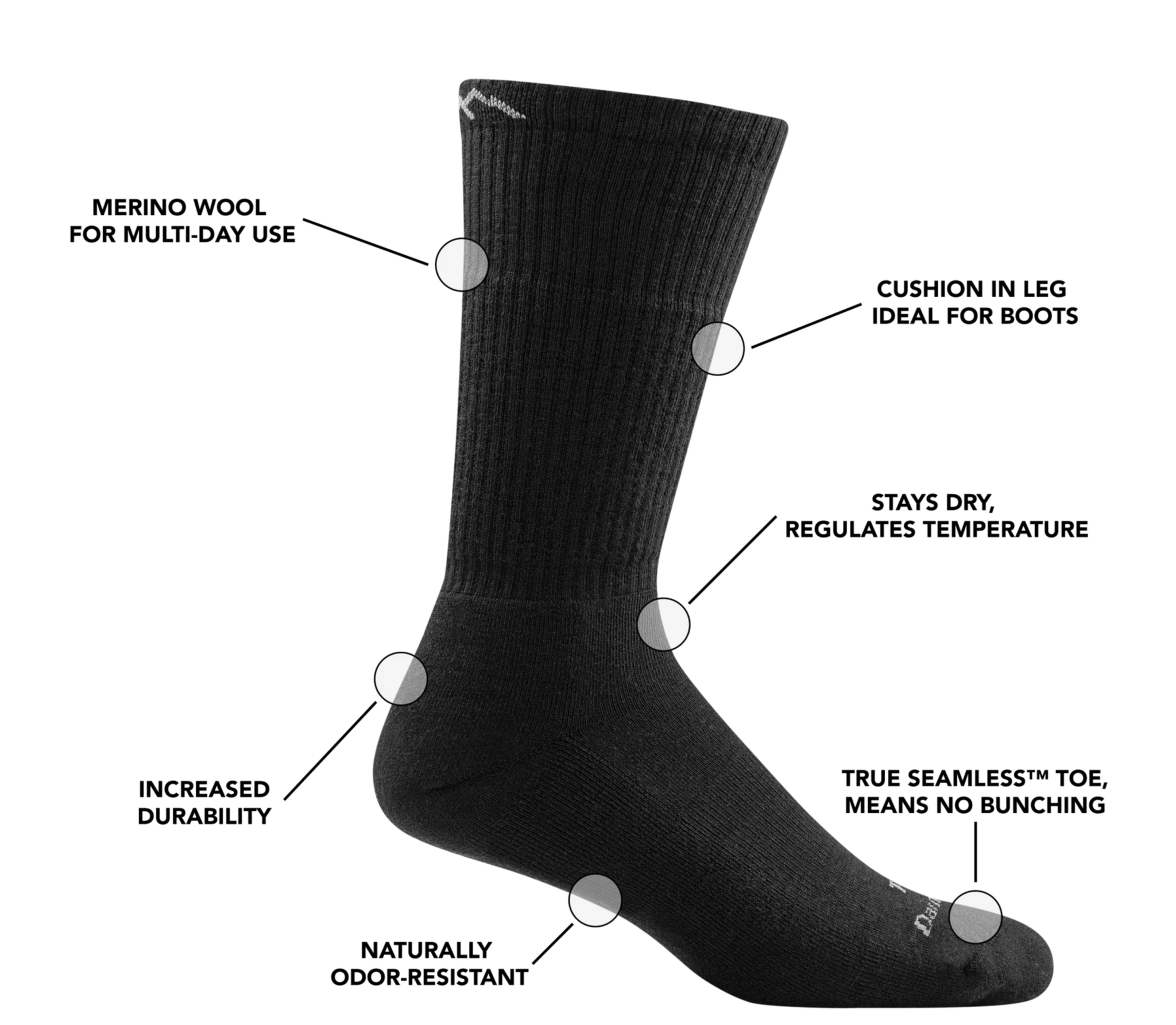 T4022 Tactical Boot Midweight Socks (Full Cushion) (Foliage Green)