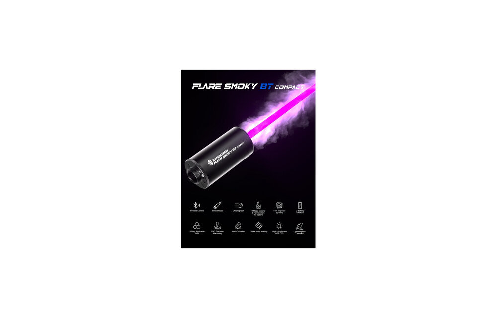Tracer Unit FLARE Smoky Bluetooth & Chrono Compact (Black)
