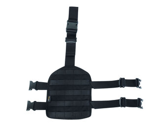 Leg Base Plate with MOLLE (Black)