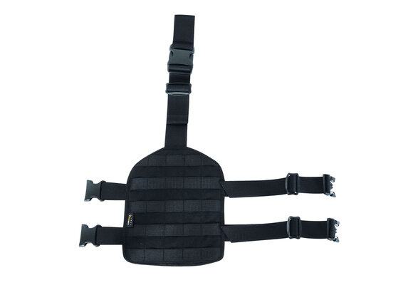 Leg Base Plate with MOLLE (Black)