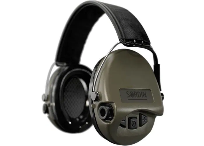 Supreme Pro Leather Gehoorbeschermer (Green)