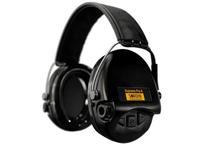 Supreme Pro X Leather Gehoorbeschermer (Black)