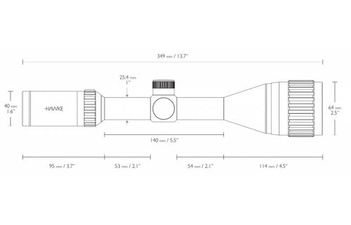 Vantage 4-12x50 AO Mil Dot IR Scope