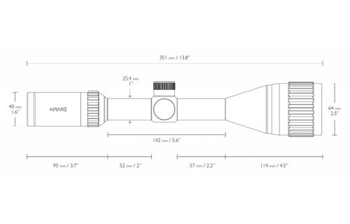 Vantage 3-9x50 AO Mil Dot Scope