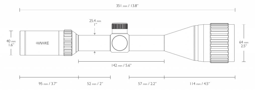 Vantage 3-9x50 AO Mil Dot Scope