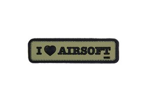 I Love Airsoft PVC Patch (Olive)