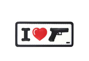 I Love My Sidearm PVC Patch (White)