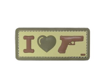I Love My Sidearm PVC Patch (Coyote)